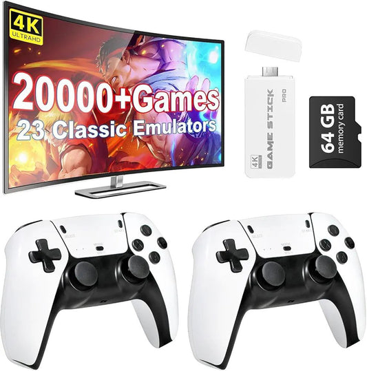 Retro HDMI Game Console Stick with 2 Wireless Controllers