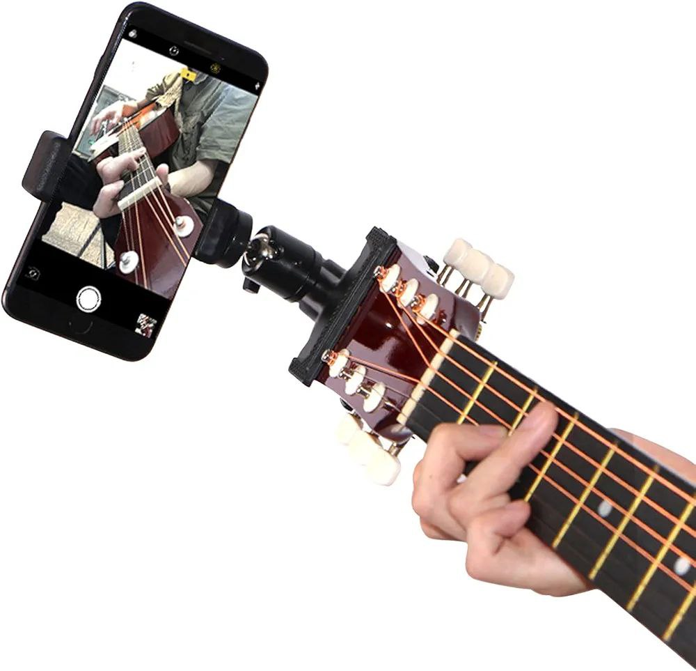 Guitar Phone Holder Mount for Recording & Live Streaming