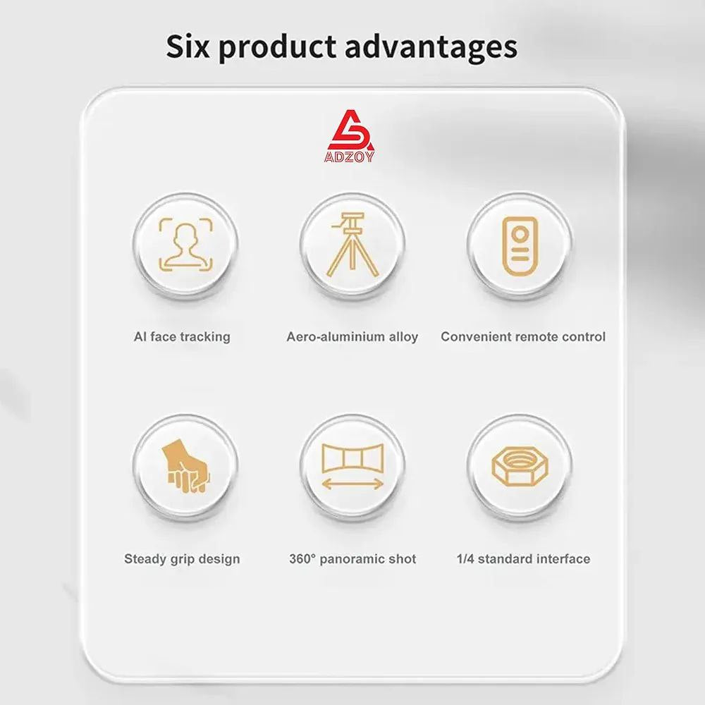 ADL-Q13 AI Tracking Selfie Stick Gimbal (180cm)