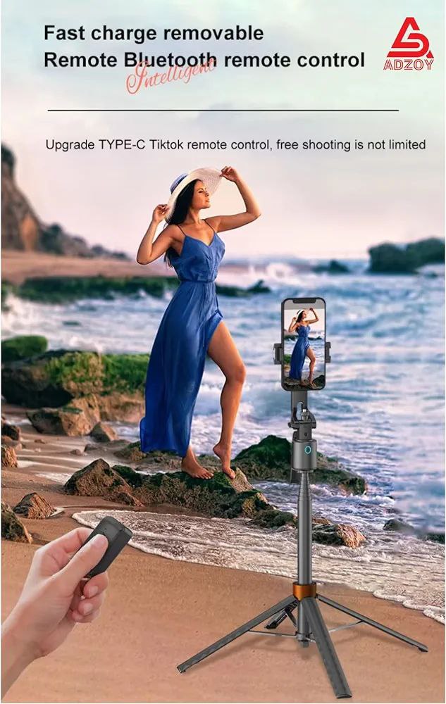 ADL-Q13 AI Tracking Selfie Stick Gimbal (180cm)