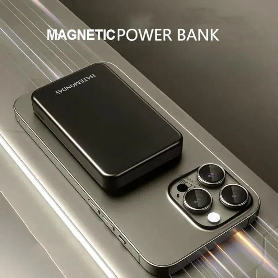 HATEMONDAY 10000mAh Magnetic Wireless Power Bank