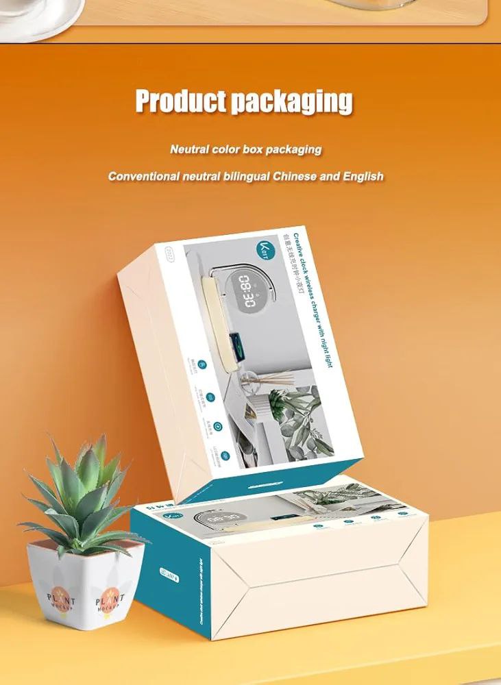 Smart Alarm Clock Lamp – 3-in-1 Wireless Charger