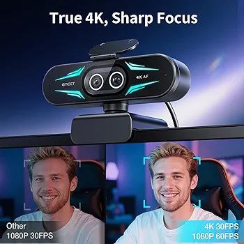 EMEET C60E 4K Dual-Camera Webcam